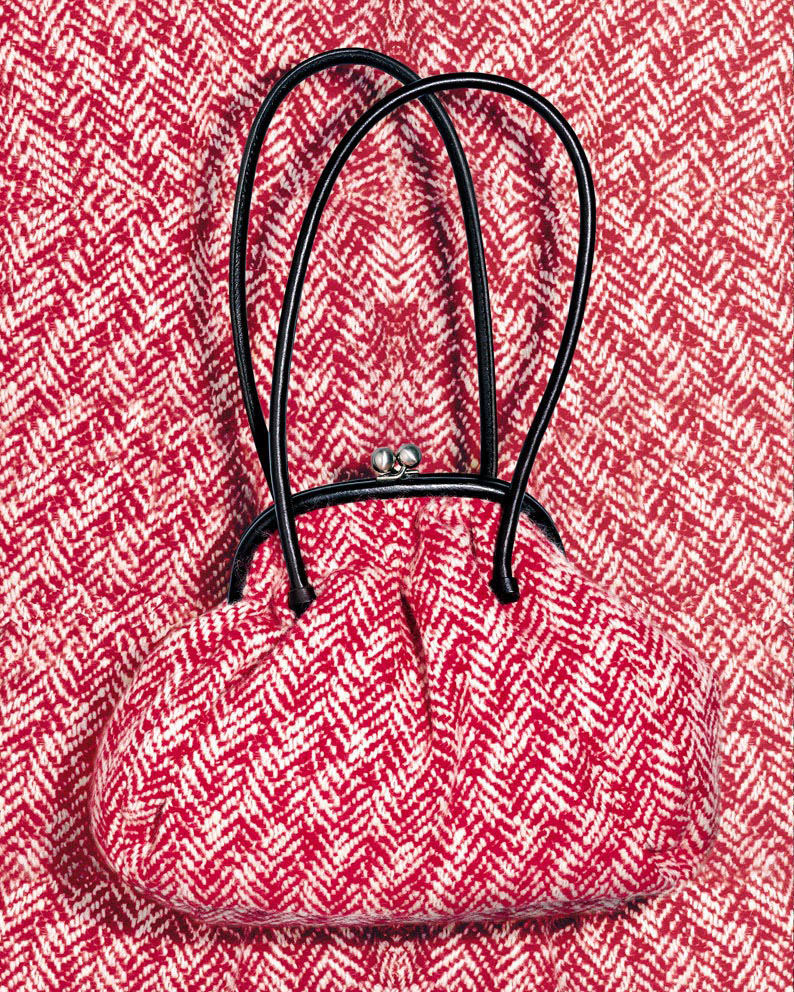 Visual Concept — Chameleon Beauty in Red Tweed